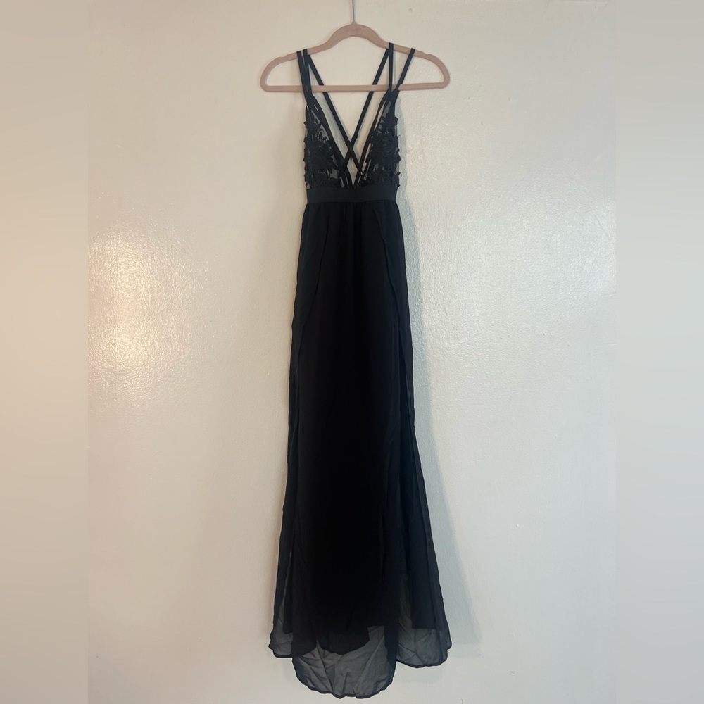 Fashion Nova Women’s Size XS Solo Jamming Dress Black